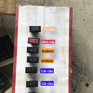Các loại công tắc trên cabin